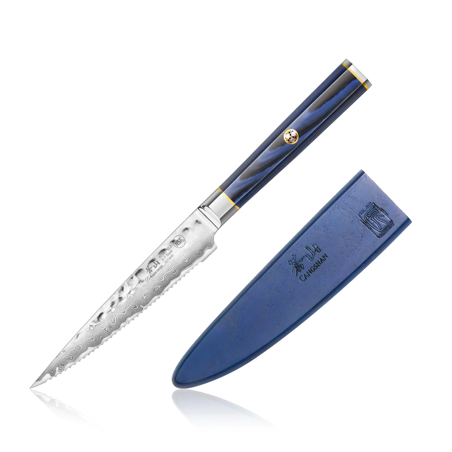 KITA Series 5-Inch Serrated Utility Knife with Sheath