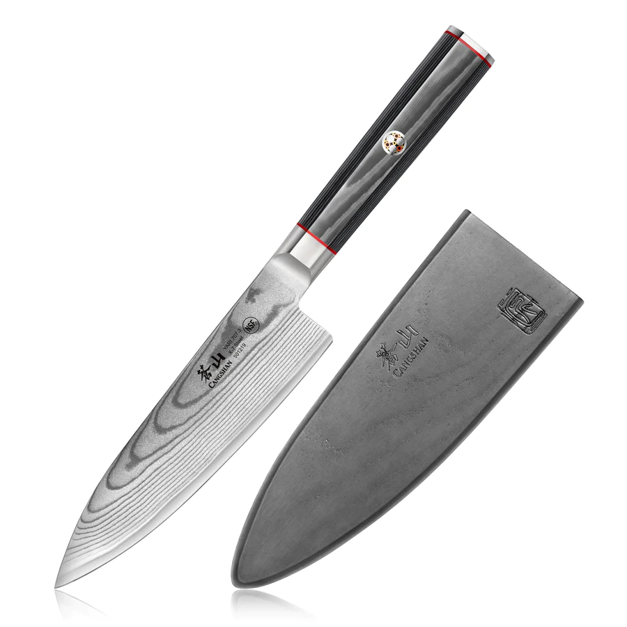 YARI Series 6-Inch Chef's Knife with Sheath