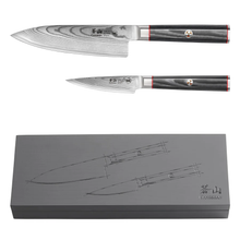 Load image into Gallery viewer, YARI Series 2-Piece Starter Knife Set with Ash Wood Box
