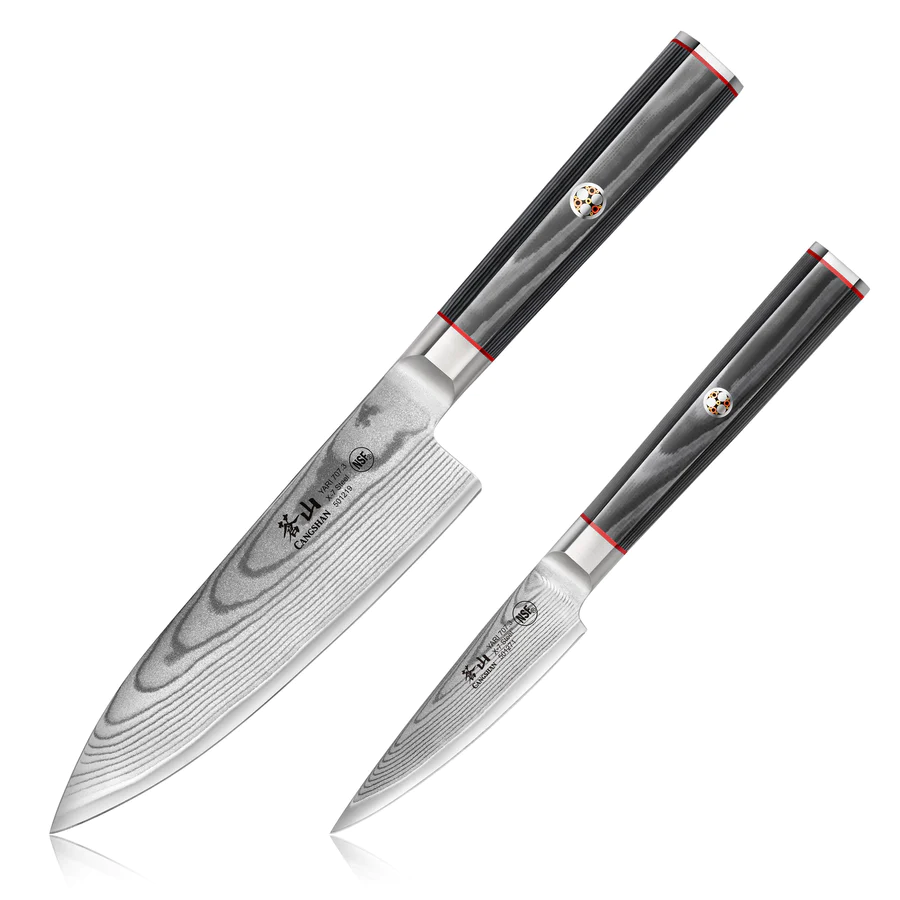 YARI Series 2-Piece Starter Knife Set with Ash Wood Box